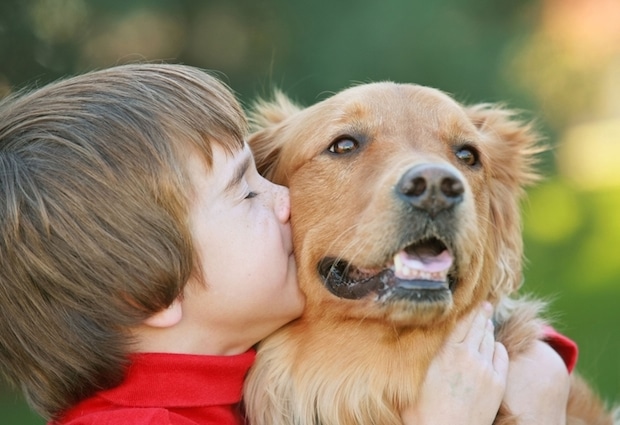 Liebe zwischen Hund und Herrchen | © panthermedia.net /sonya etchison